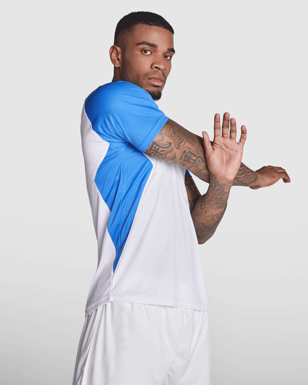 Camiseta deportiva bicolor Bugatti de Roly para personalizar