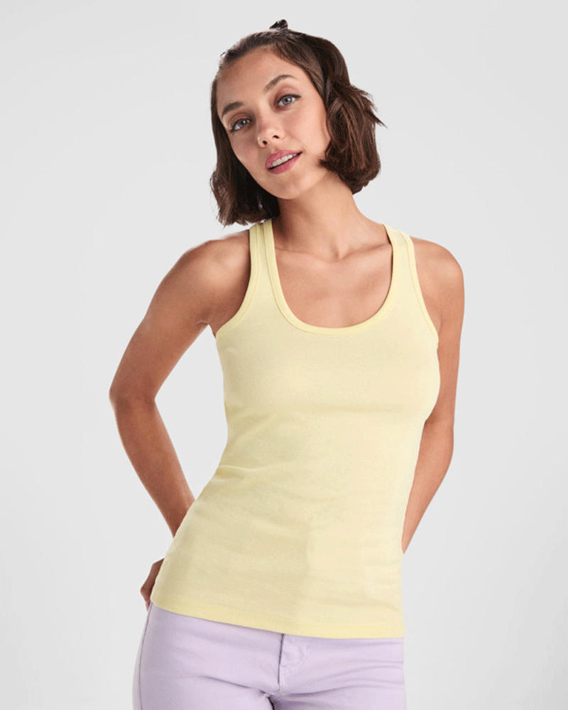 Carolina Roly | Camiseta de tirantes entallada para personalizar Camiseta de tirantes Carolina de Roly para personalizar