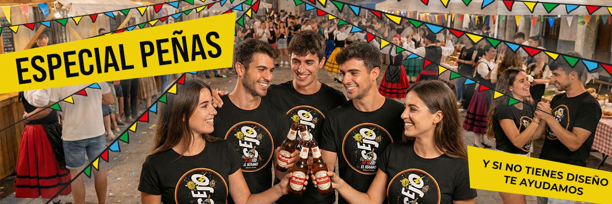 Camisetas para pe&ntilde;as personalizadas online: dise&ntilde;o f&aacute;cil, nombres y descuentos por grupo