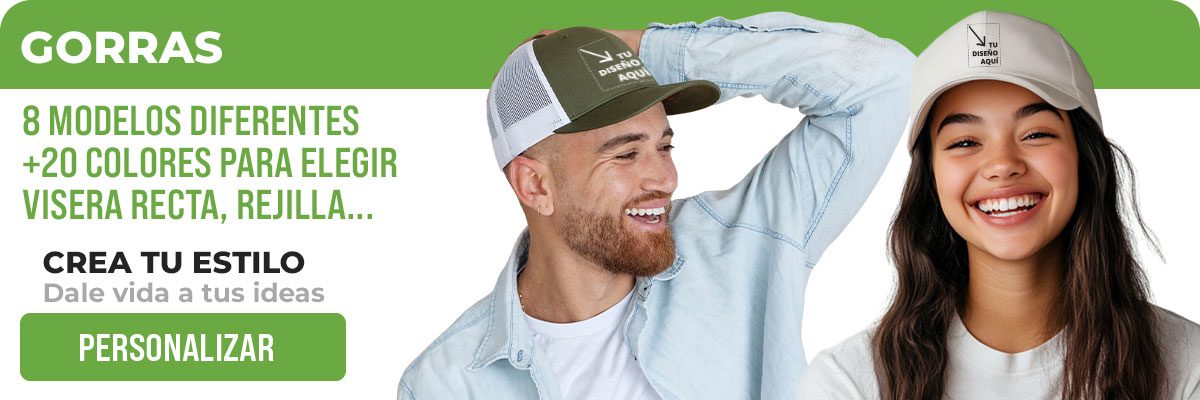 Gorras personalizadas con logo para empresas, eventos y merchandising