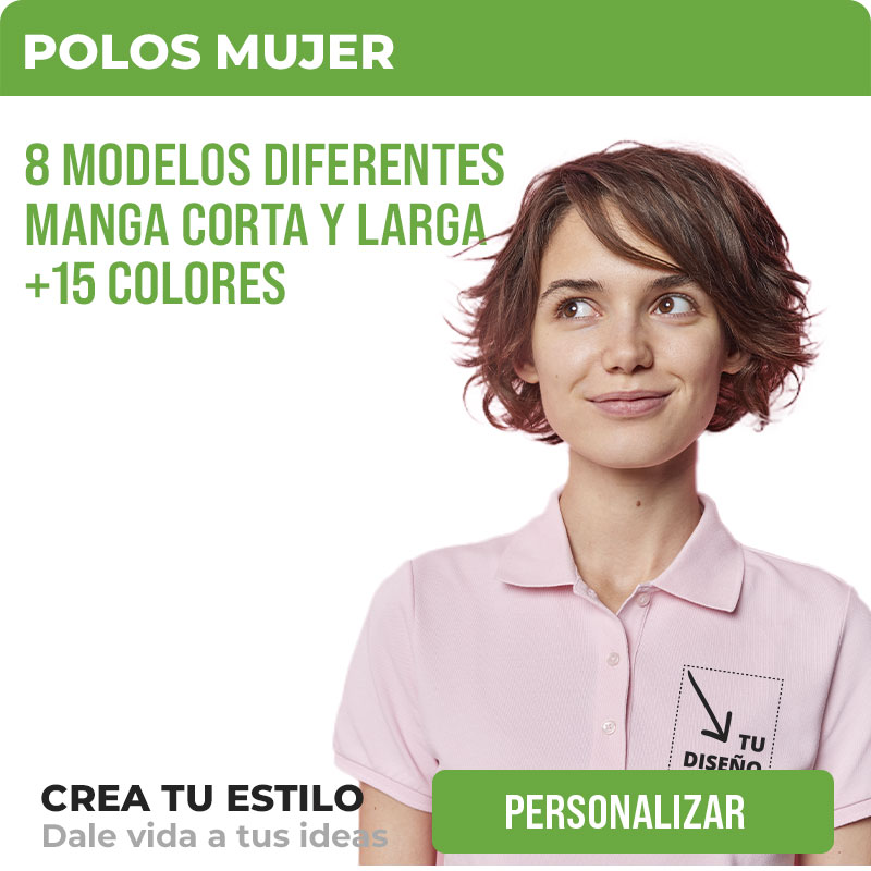 Polos de mujer personalizados para trabajo y eventos