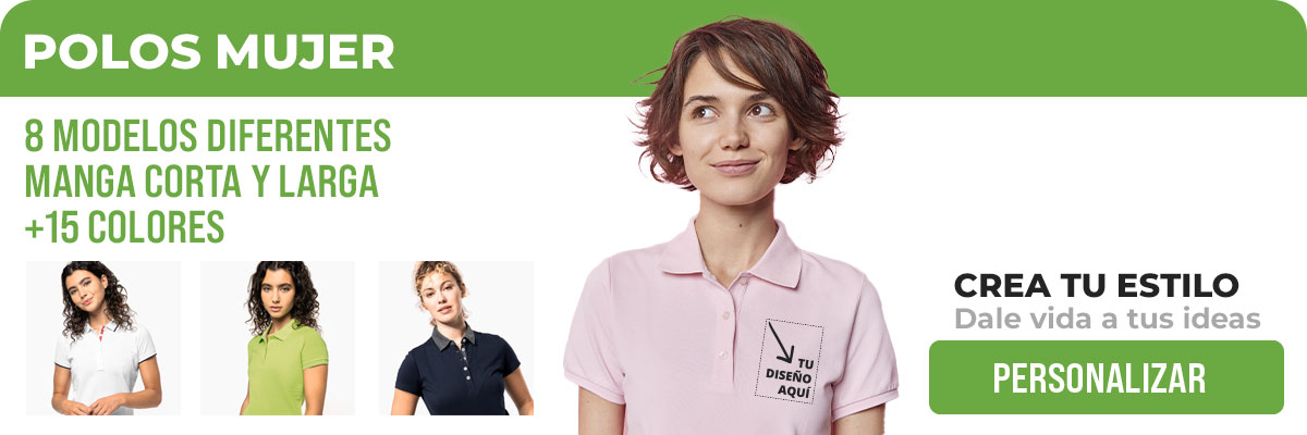 Polos de mujer personalizados para trabajo y eventos