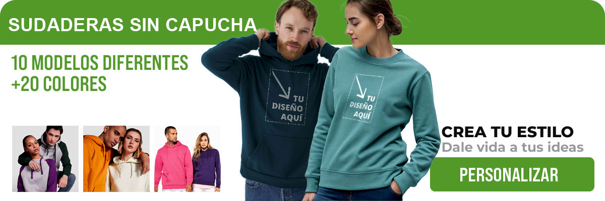 sudaderas sin capucha personalizadas