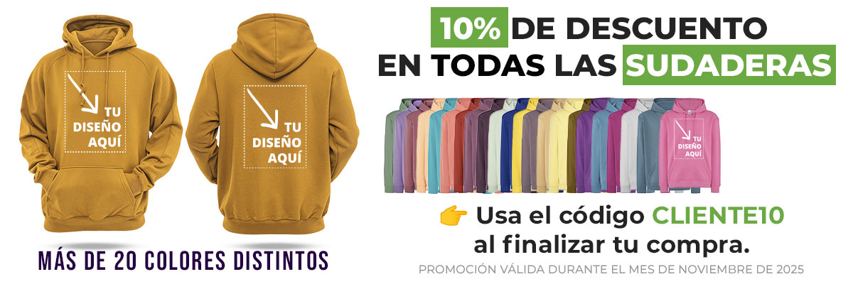 PROMOCION SUDADERAS PERSONALIZADAS
