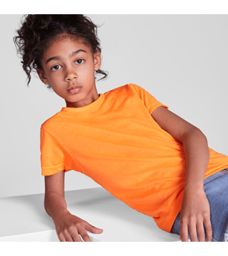 CAMISETA AKITA INFANTIL FLÚOR PERSONALIZADA