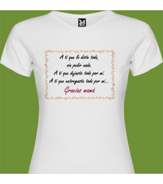 Camiseta Gracias mamÃ¡