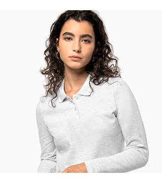 POLO MANGA LARGA K244 MUJER
