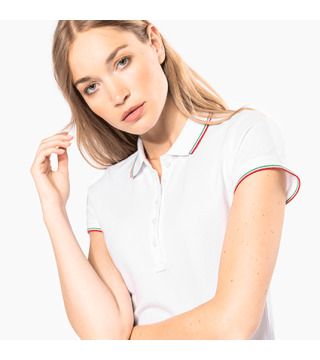 POLO PIQUE CONTRASTADO K251 MUJER