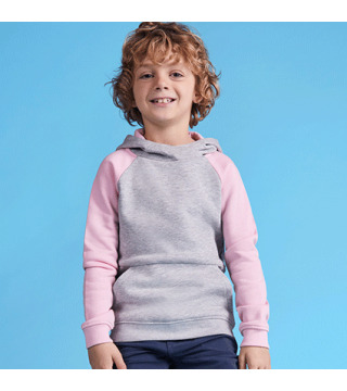 SUDADERA INFANTIL BICOLOR CAPUCHA BADET