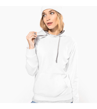SUDADERA CAPUCHA CONTRASTADA MUJER K465