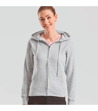 SUDADERA CAPUCHA Y CREMALLERA FRUIT MUJER