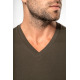CAMISETA MANGA LARGA CUELLO PICO K358
