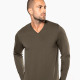 CAMISETA MANGA LARGA CUELLO PICO K358
