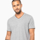 CAMISETA PUNTO PIQUE CUELLO PICO CONTRASTE K374